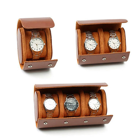 Etui de voyage pour montres en Cuir PU - 3 emplacements