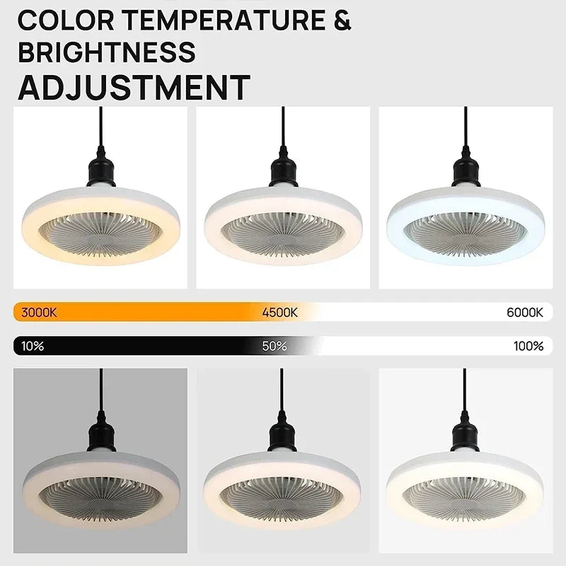 Ventilateur de Plafond Moderne À LED