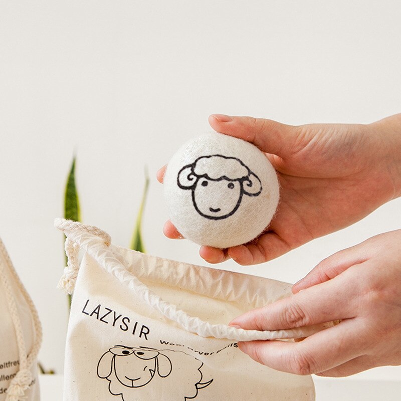6 Boules en Laine pour Sèche-Linge - Plus de Fraîcheur, Moins de Temps!