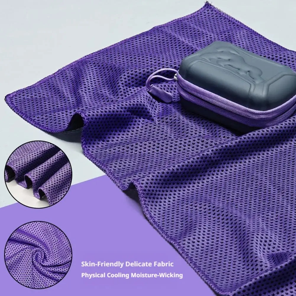 Serviette Rafraîchissante Sport & Voyage – Séchage Rapide, Légère & Compacte + Pochette OFFERTE