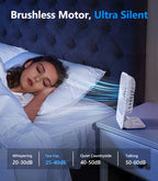 Mini Ventilateur 3-en-1 Ultra Fin Rechargeable Type-C 1200mAh