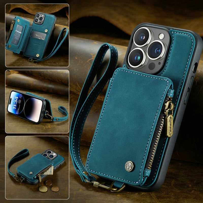 Coque portefeuille pour IPhone - Protection anti-piratage