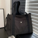 Sac Cabas Femme Grande Capacité en Nylon – Bandoulière Réglable et Sangle Amovible