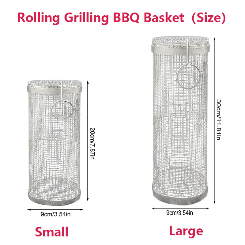 Grille de Barbecue Circulaire en Acier Inoxydable (Lot de 2)