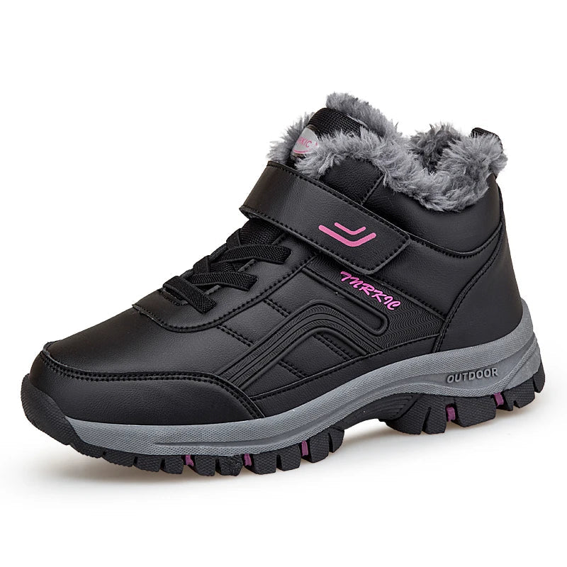 Bottines Fourrées Unisexes - Velcro Réglable
