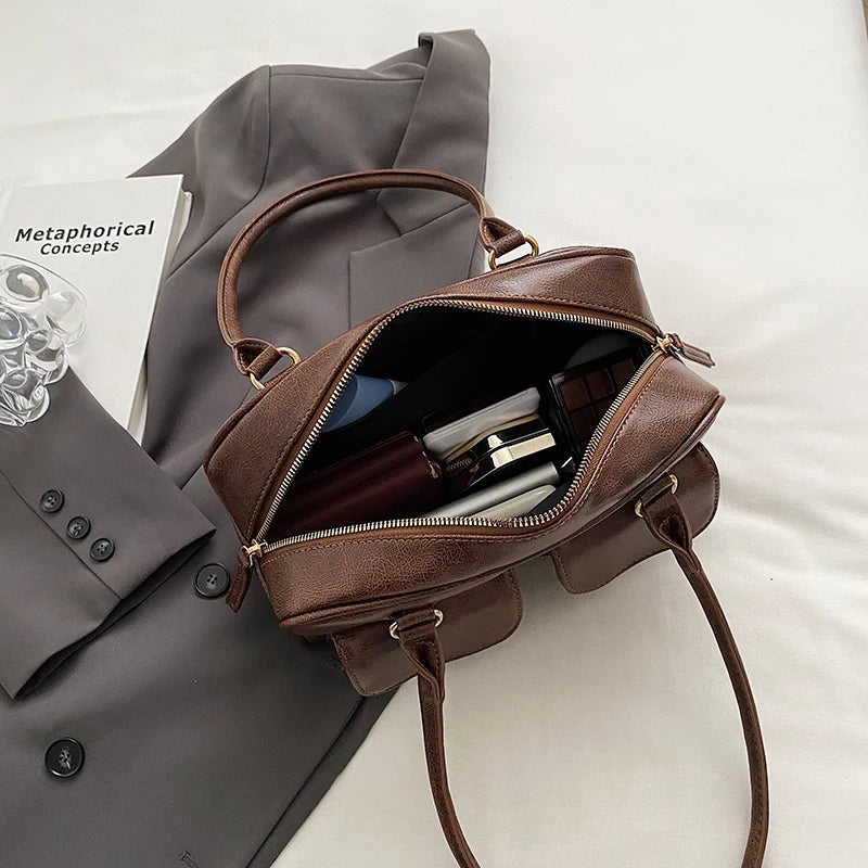 Sac à main en Cuir PU à double poches