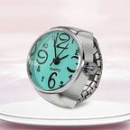 Montre Bague Originale Unisexe – Montre à Cadran Multicouleur & Rond en Alliage