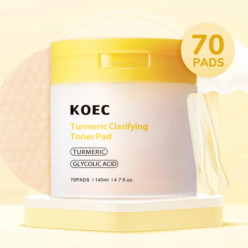 70 Disques Visage Imbibés – Formules AHA & BHA, Acide Salicylique et Lactique, Exfoliants, Hydratants et Éclat du Teint