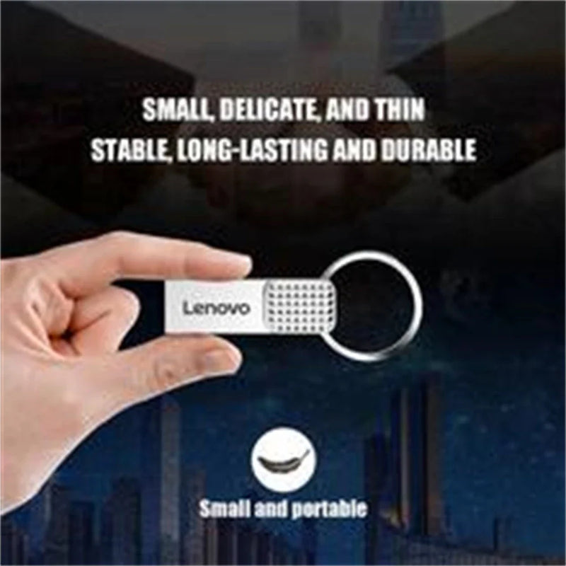 Lenovo - Mini clé USB 2TO en métal Haute Vitesse