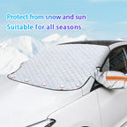 Couverture de Pare-Brise d'Été Réfléchissante UV – Universelle 4 Saisons, Imperméable