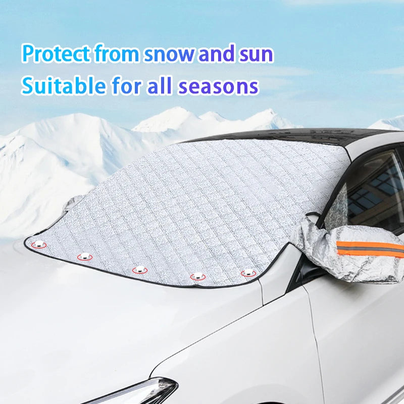 Couverture de Pare-Brise d'Été Réfléchissante UV – Universelle 4 Saisons, Imperméable