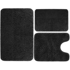 Ensemble de 3PCs de Tapis de Bain Absorbants & Antidérapants