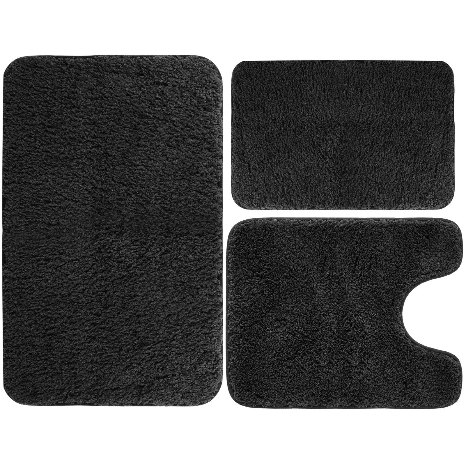 Ensemble de 3PCs de Tapis de Bain Absorbants & Antidérapants