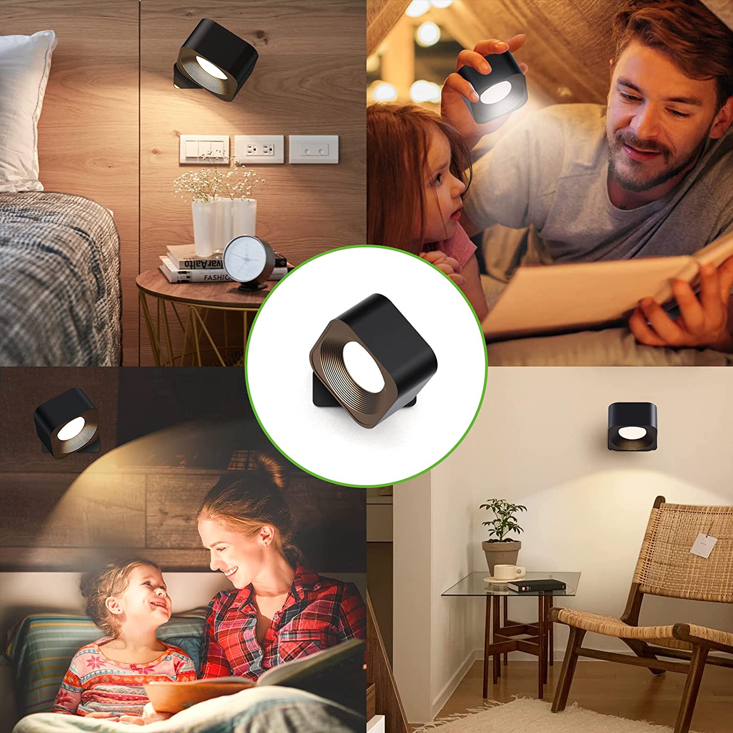 Mini projecteur LED 180° - Sans-fil et magnétique