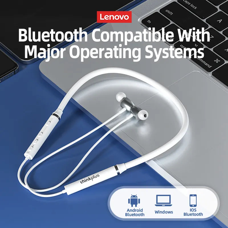 Écouteurs sans fil Bluetooth tour de cou Lenovo