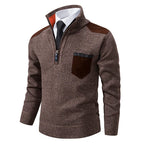 Pull Zippé Homme avec Poche - Chaleur & Style