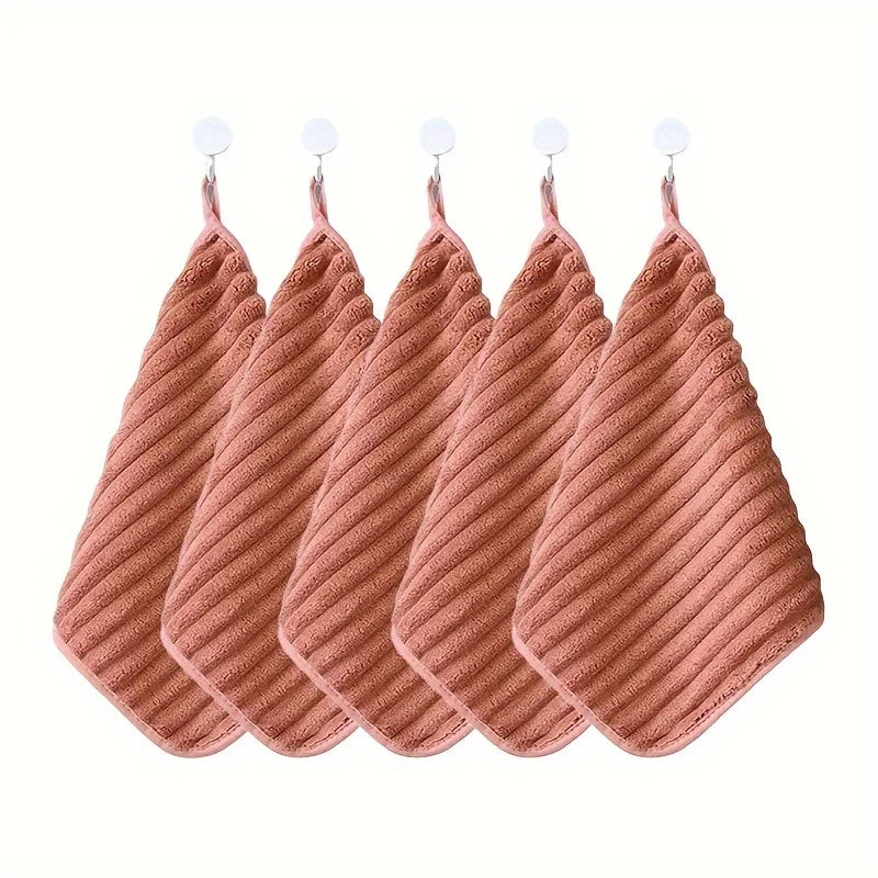 Set of 5 Soft & Luxurious Hand Towels - Absorbent & Quick-Drying