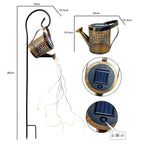 Lanterne arrosoir solaire pour jardin extérieur