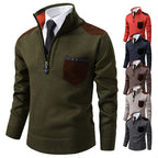 Pull Zippé Homme avec Poche - Chaleur & Style
