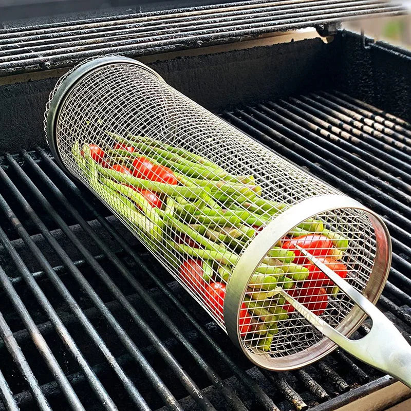 Grille de Barbecue Circulaire en Acier Inoxydable (Lot de 2)