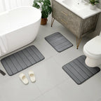 Ensemble de 3PCs de Tapis de Bain Absorbants & Antidérapants