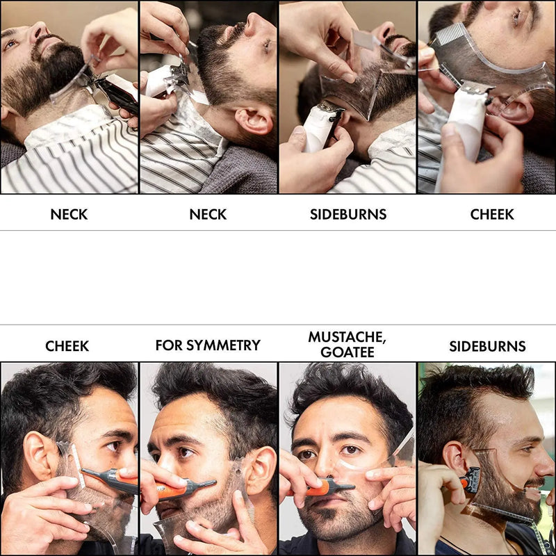 Peigne à barbe pour hommes - Lot de 2