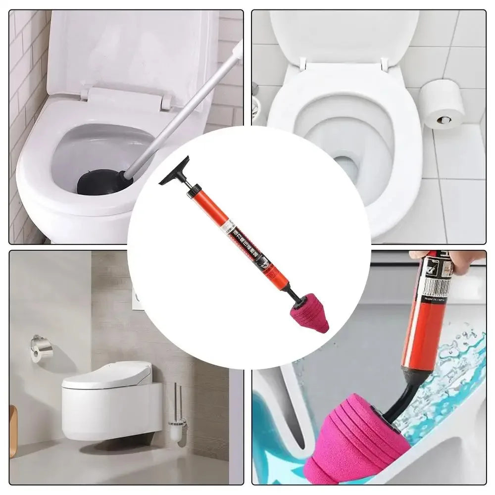 Déboucheur de Canalisation à Air Haute Pression – Puissant & Ergonomique – Pour Toilettes, Évier et Canalisations