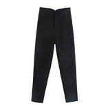 Pantalon taille haute pour femme
