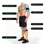 Lot de 8 bandes de maintien musculaire pour sportif