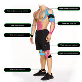 Lot de 8 bandes de maintien musculaire pour sportif