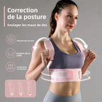 Correcteur de Posture Unisexe Soutien Dorsal & Épaules – Renforts Rembourrés Confortables et Réglable par Velcro