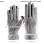 Gants en Daim Tactiles Chauds & Élégants - Femme
