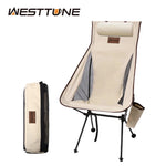 Chaise de camping pliante et légère - Repose tête intégré