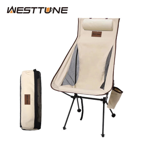 Chaise de camping pliante et légère - Repose tête intégré