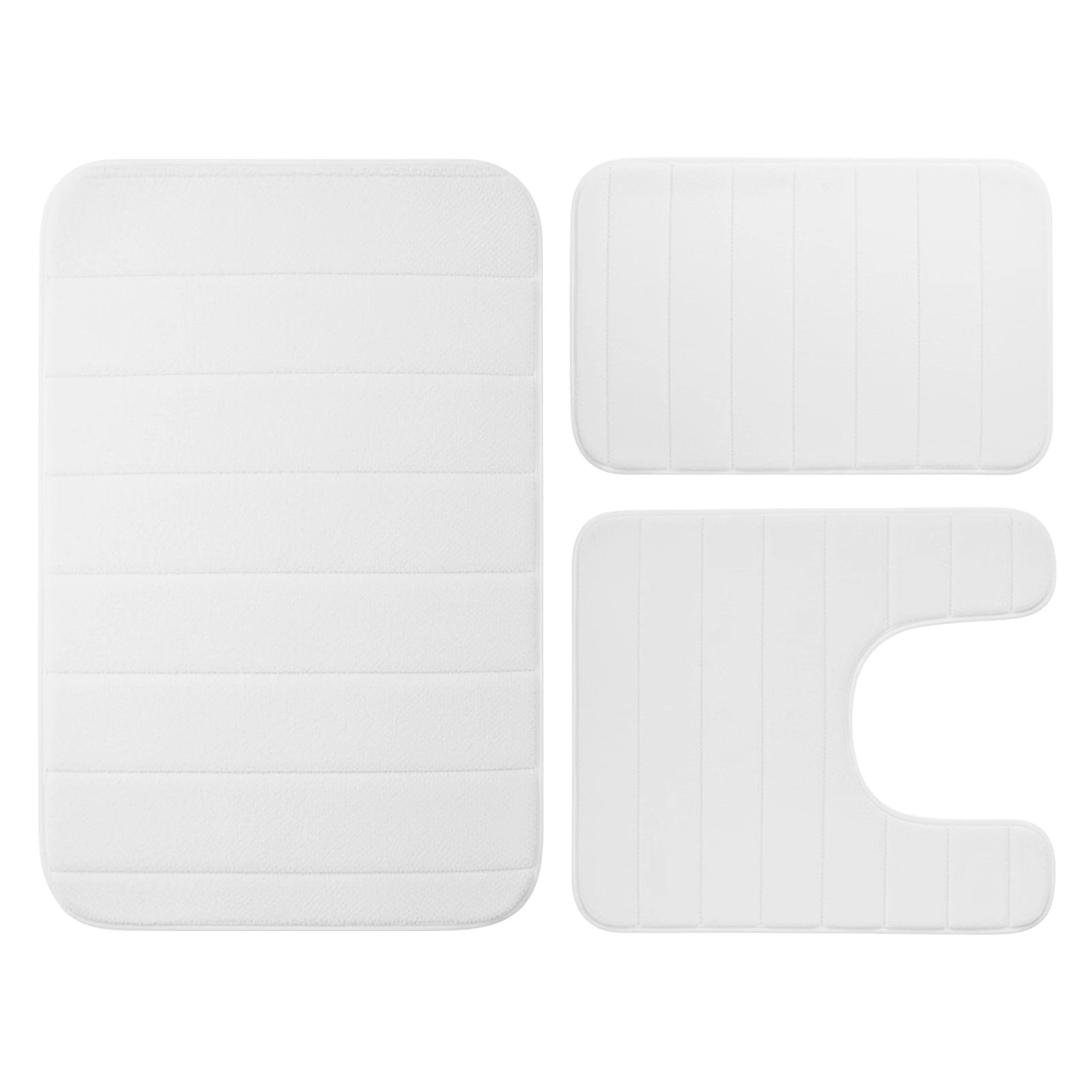 Ensemble de 3PCs de Tapis de Bain Absorbants & Antidérapants