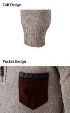 Pull Zippé Homme avec Poche - Chaleur & Style