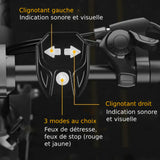 Feu arrière de vélo avec clignotants et télécommande sans-fil