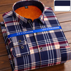 Chemise à carreaux vintage épaisse et chaude