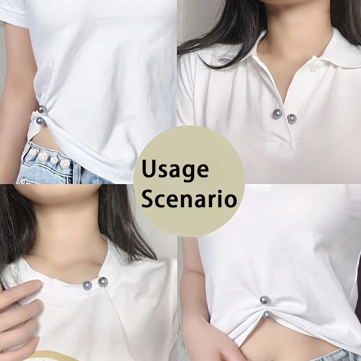 Broches en perle pour décolleté