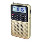 Mini radio FM de poche avec Haut Parleur HD et Lampe Torche intégrées