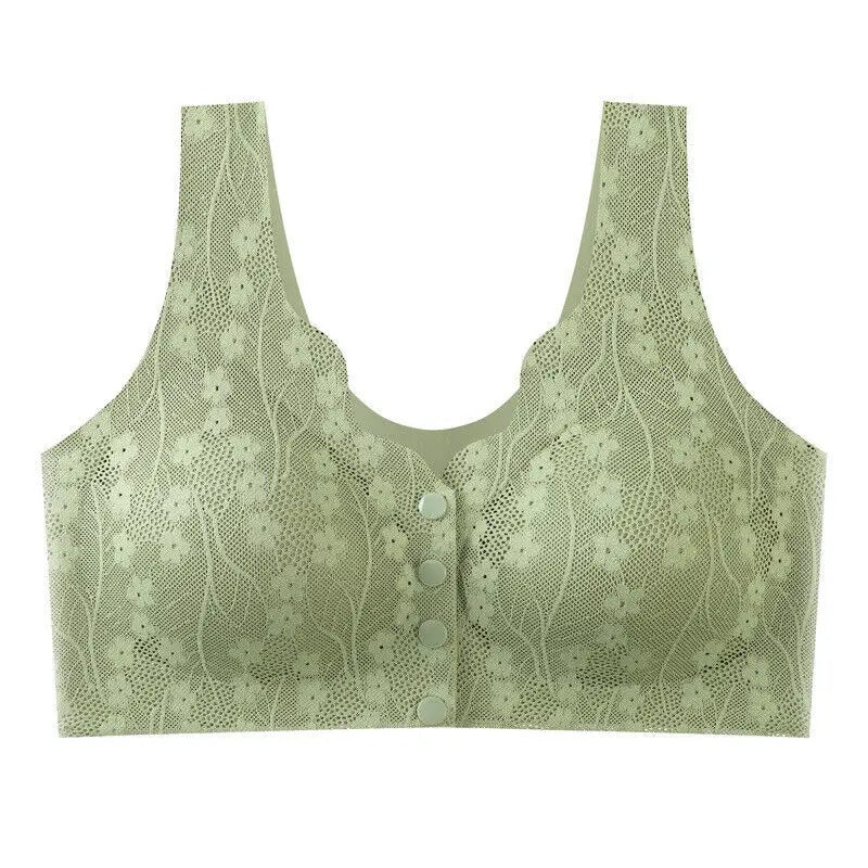 ULTRA-Comfortable Lace Bralette - Front snap closure