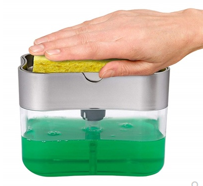 Distributeur de savon liquide pour éponge