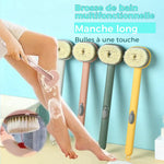 Brosse de massage et bain à manche long