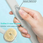 Brosse de massage et bain à manche long