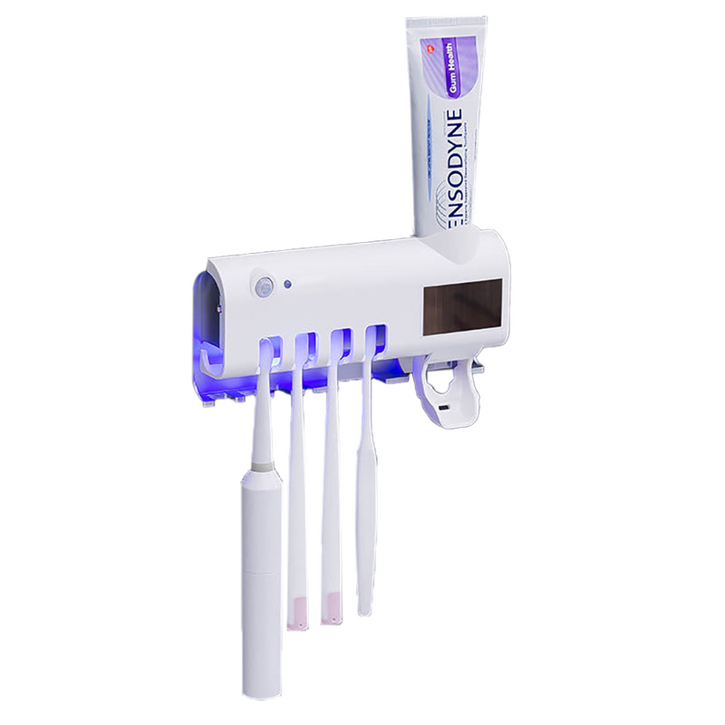 Support de brosse à dents à stérilisation UV 3 en 1