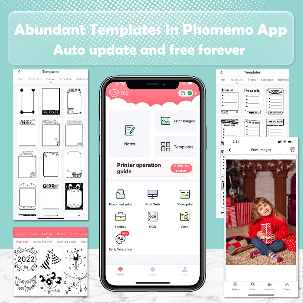 Imprimante photo Bluetooth instantanée