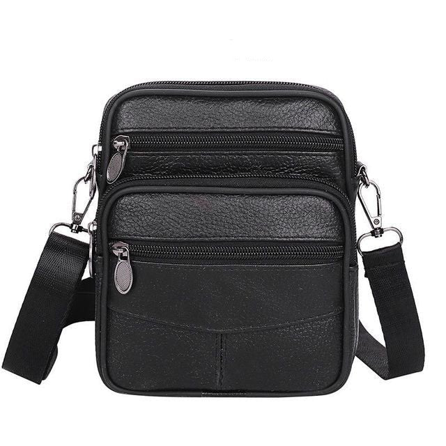 Sacoche en cuir véritable