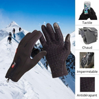 Paire de gants tactiles - antidérapante et imperméable