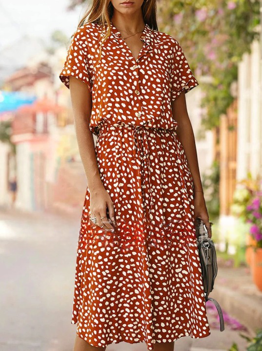 Robe d'été légère à motifs imprimé