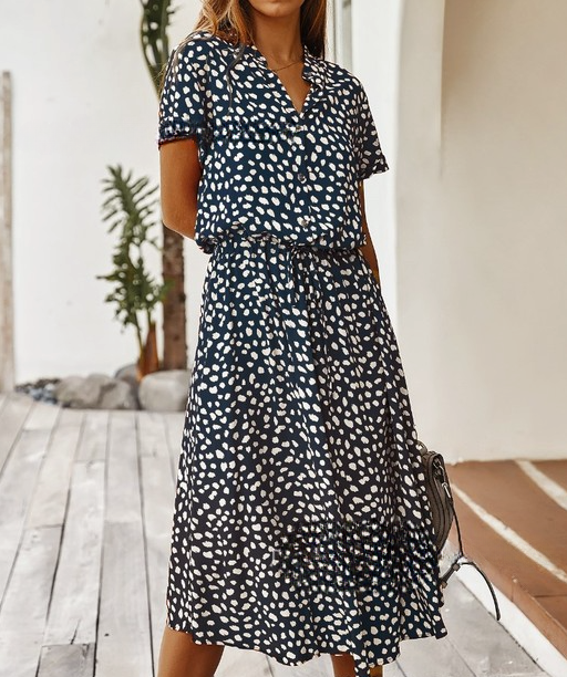 Robe d'été légère à motifs imprimé